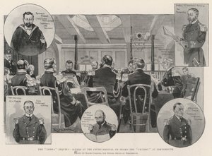 The Cobra Inquiry, Scenes at the Court-Martial on Board the Victory at Portsmouth by Ralph Cleaver